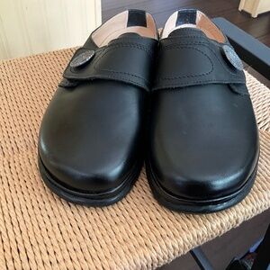 Size 41 Black leather Haflinger clog